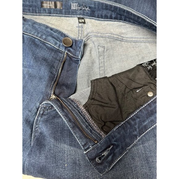 Kut from the Kloth Women’s Diana Skinny Jeans Size 16W Stretch Mid Rise Classic - Picture 9 of 10